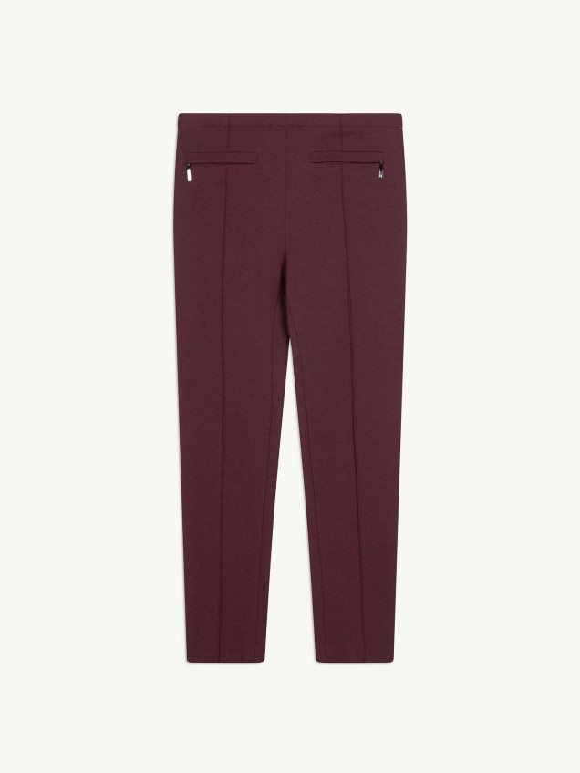 Calças Skinny com Nervura Marcada