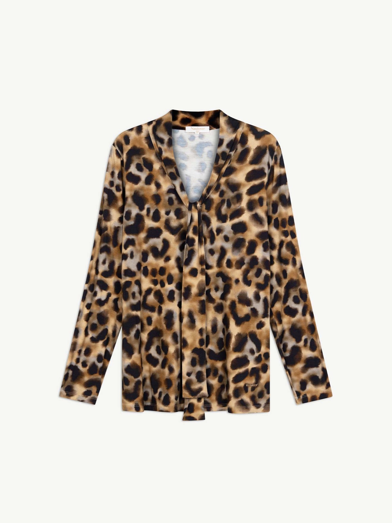 Blusa Animal Print com La�ada