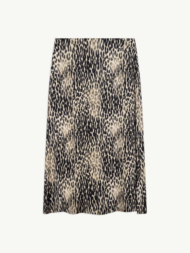 Saia Midi Animal Print