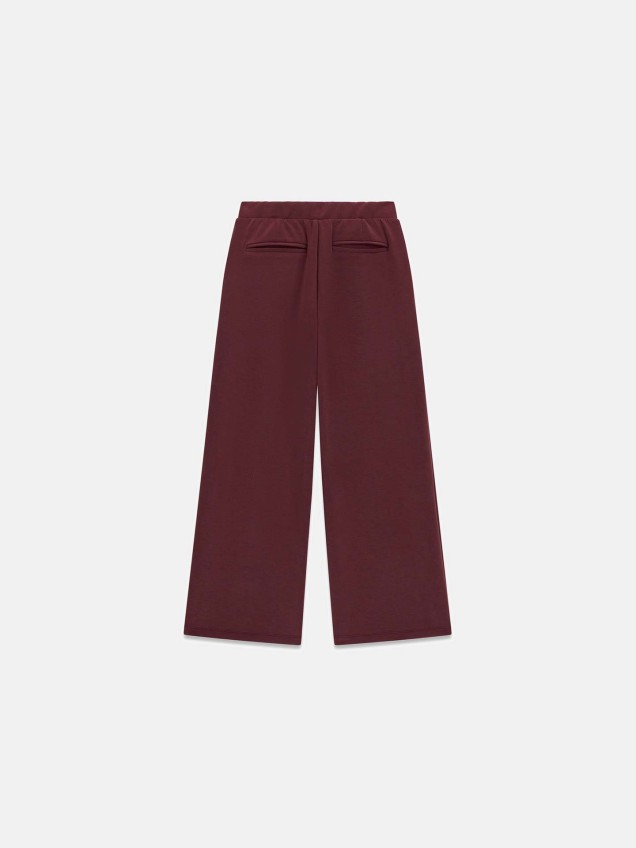 Calças Wide Leg com Cintura Elástica