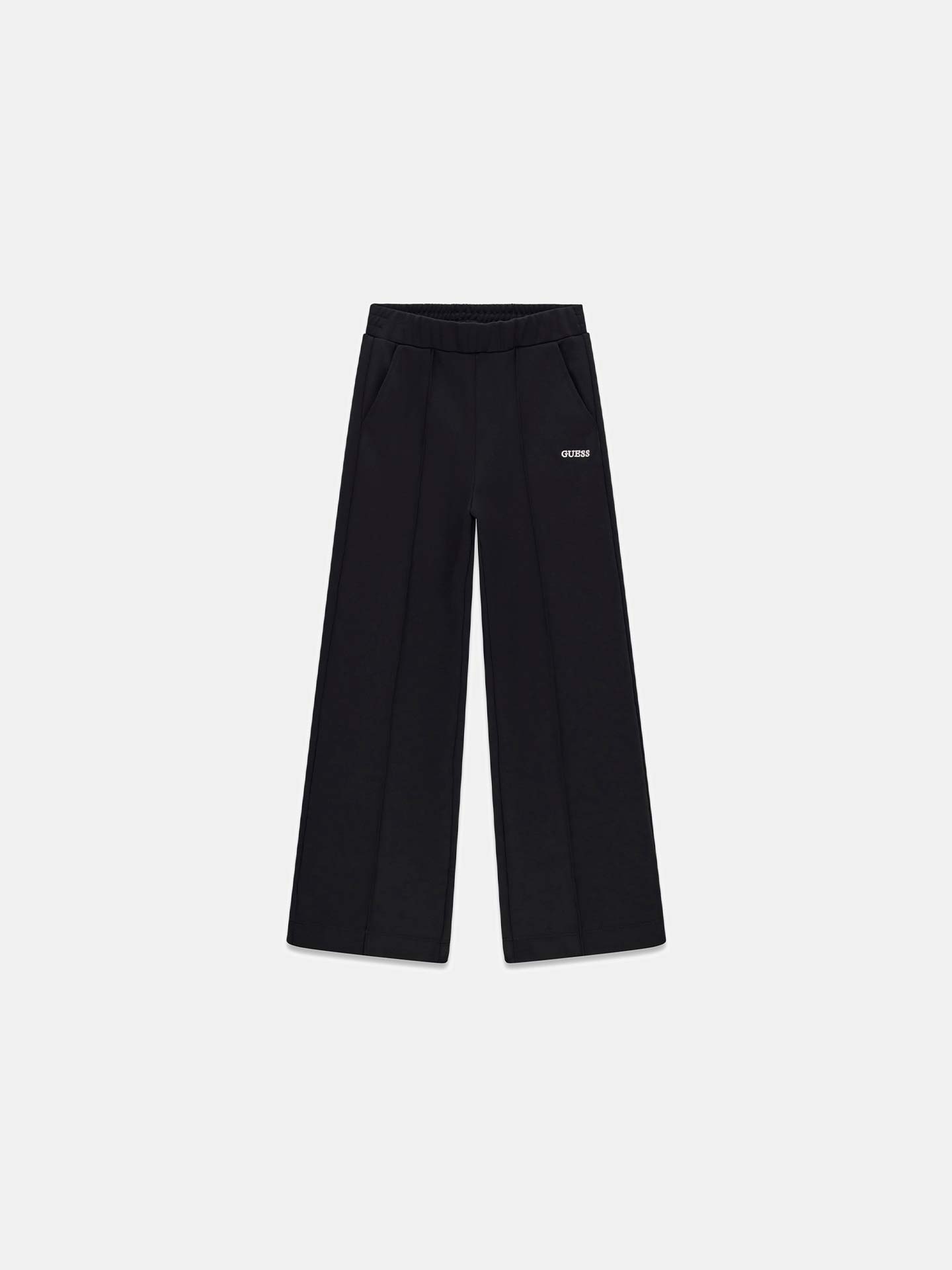 Calças Wide Leg com Cintura Elástica