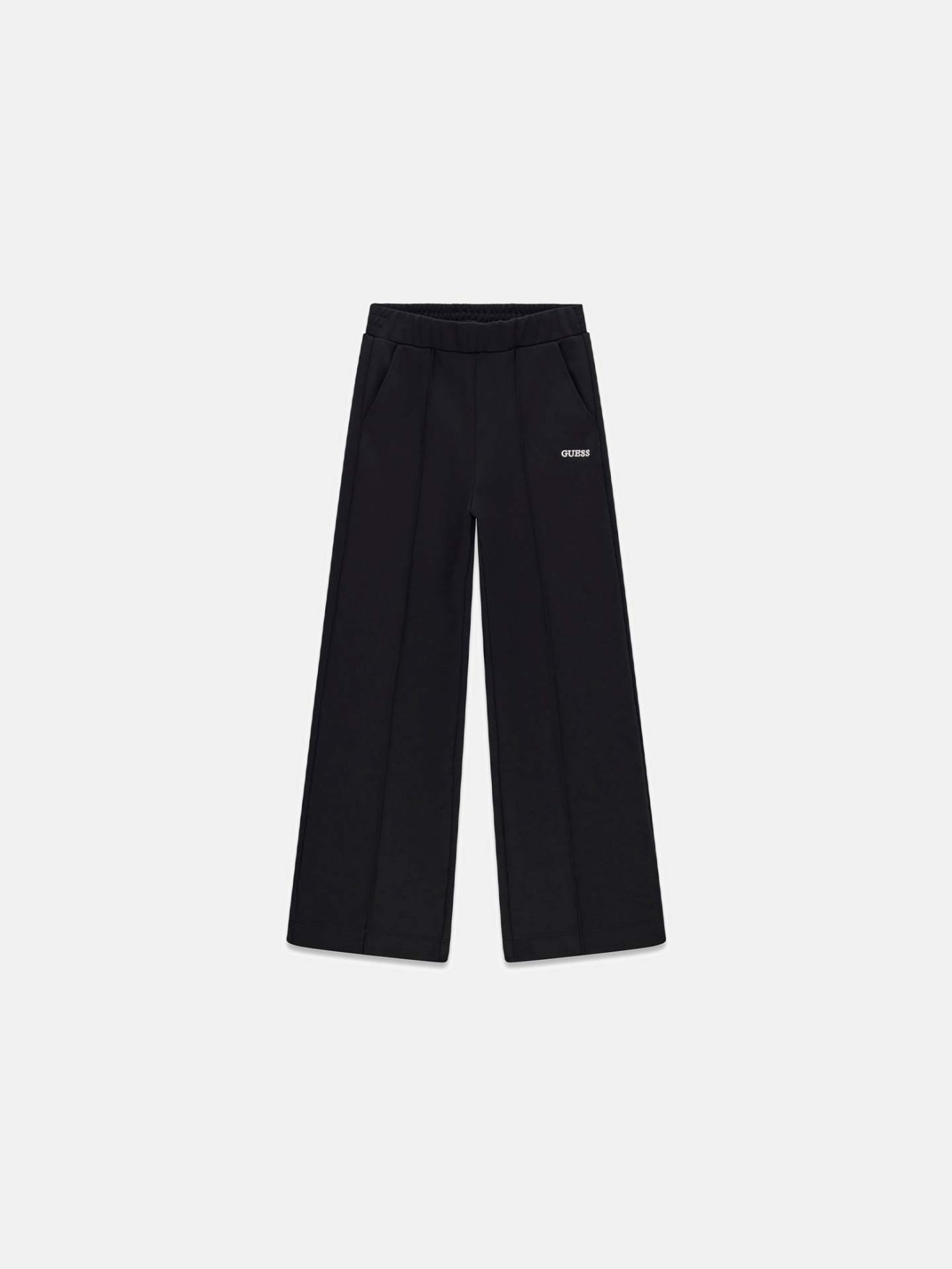 Calças Wide Leg com Cintura Elástica