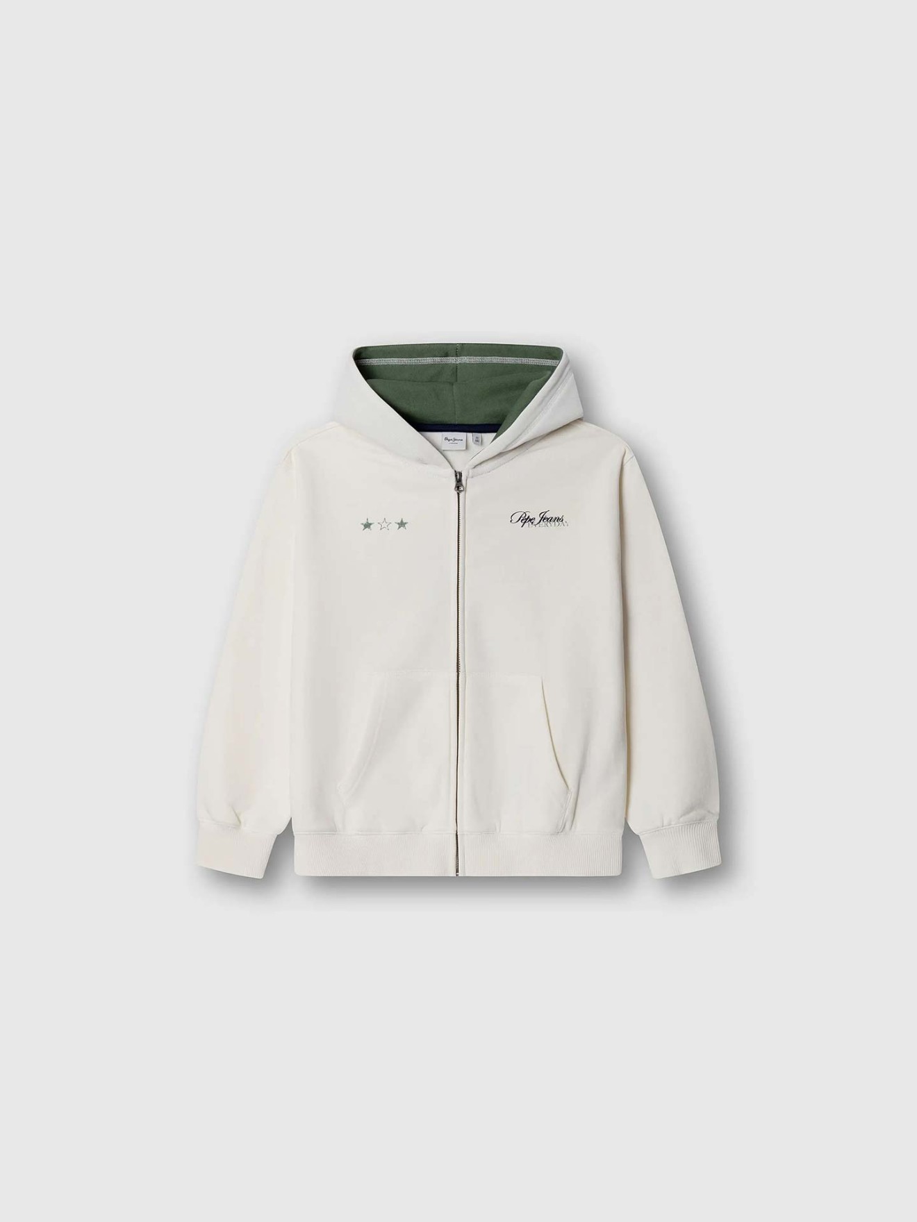 Sweatshirt com Capuz e Fecho Relaxed Fit