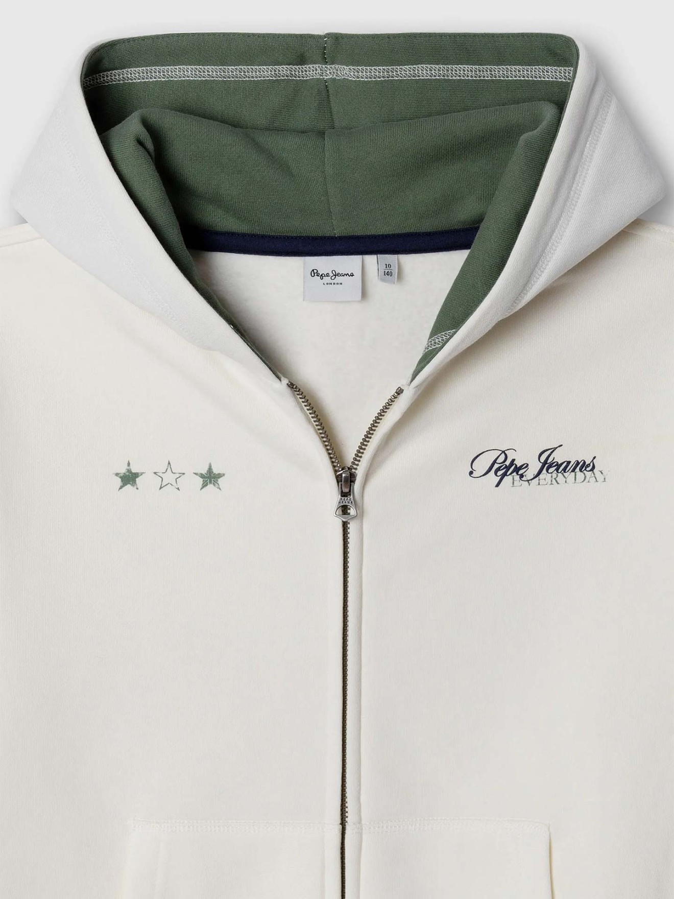 Sweatshirt com Capuz e Fecho Relaxed Fit