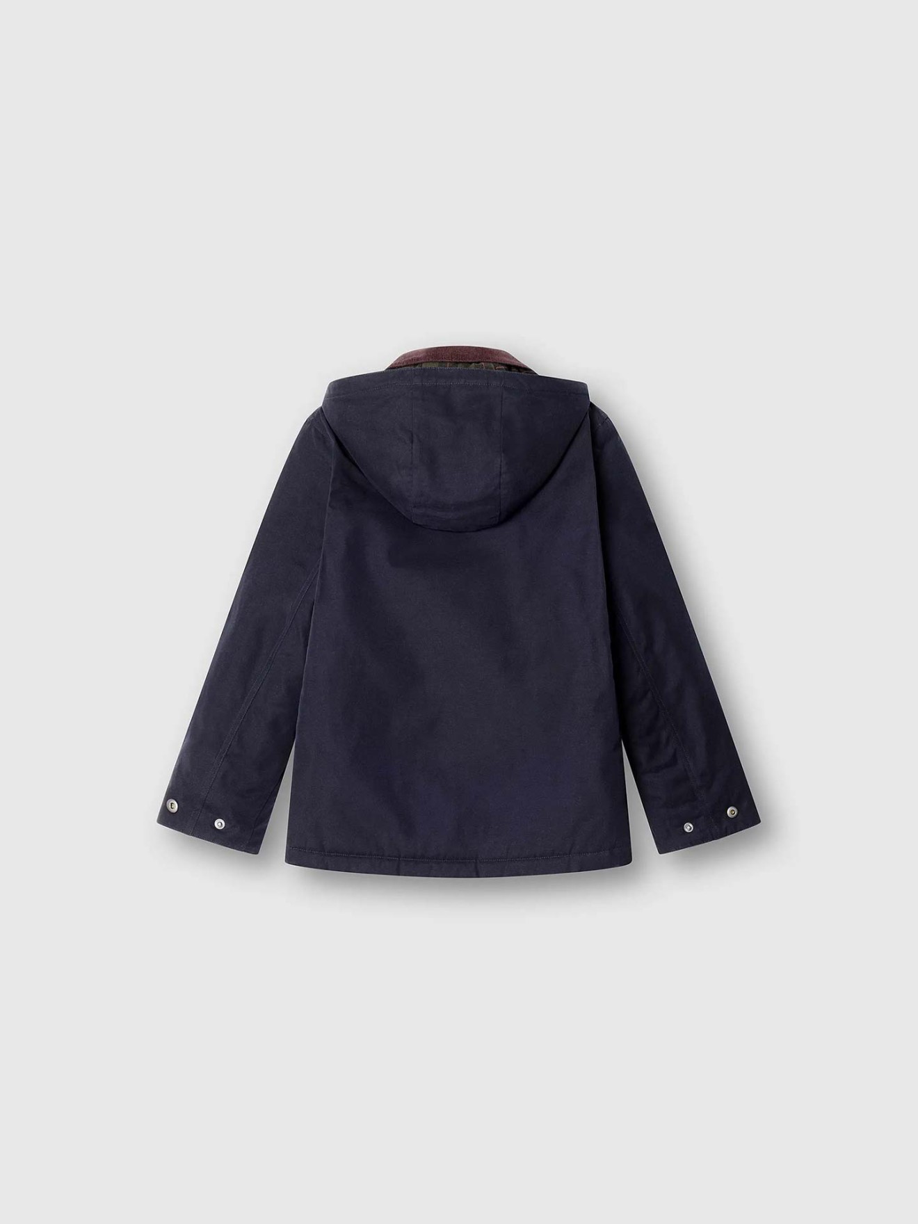 Parka com Capuz Removível e Fecho de Correr