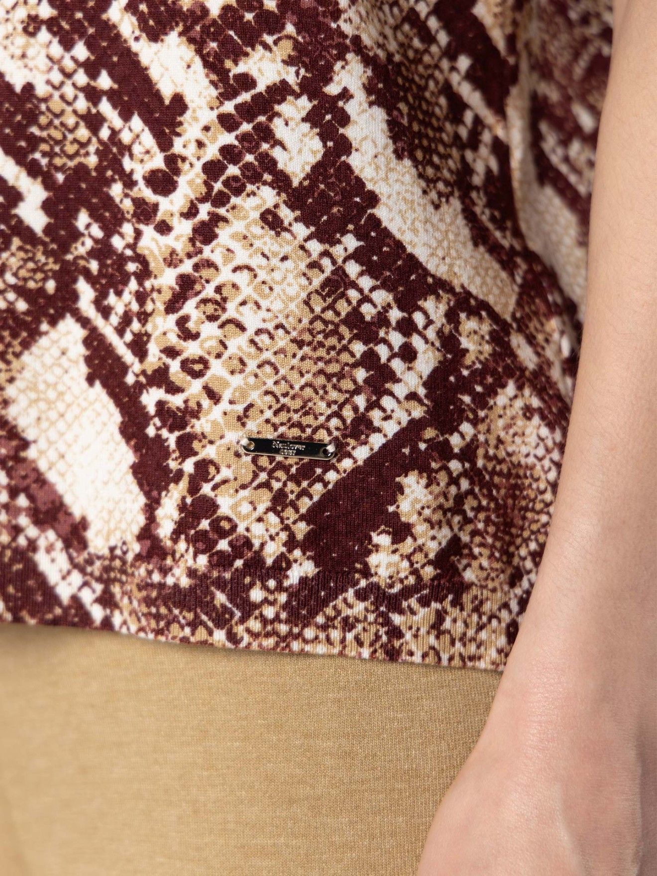 Conjunto de Duas Peças com Animal Print