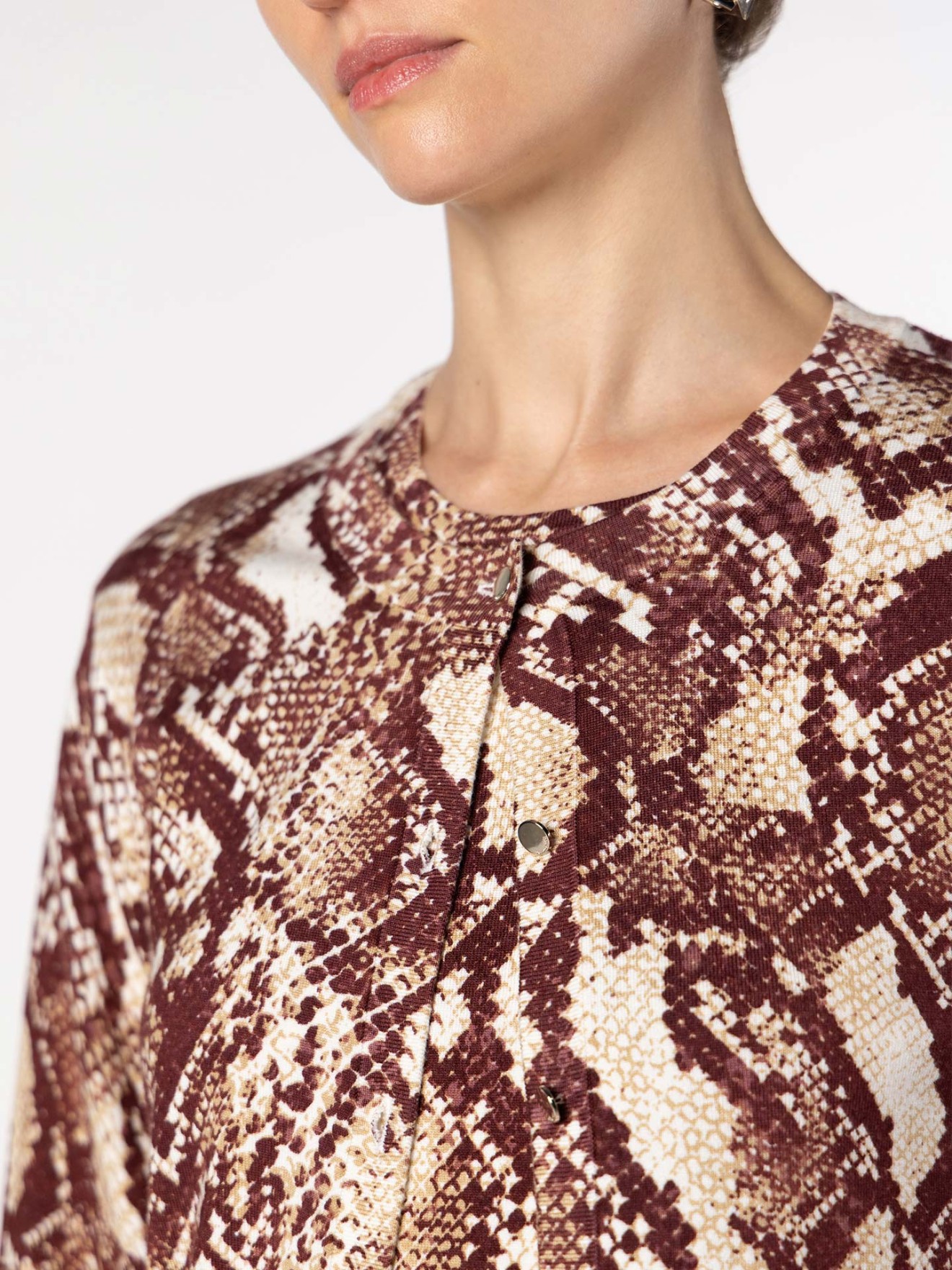 Conjunto de Duas Peças com Animal Print
