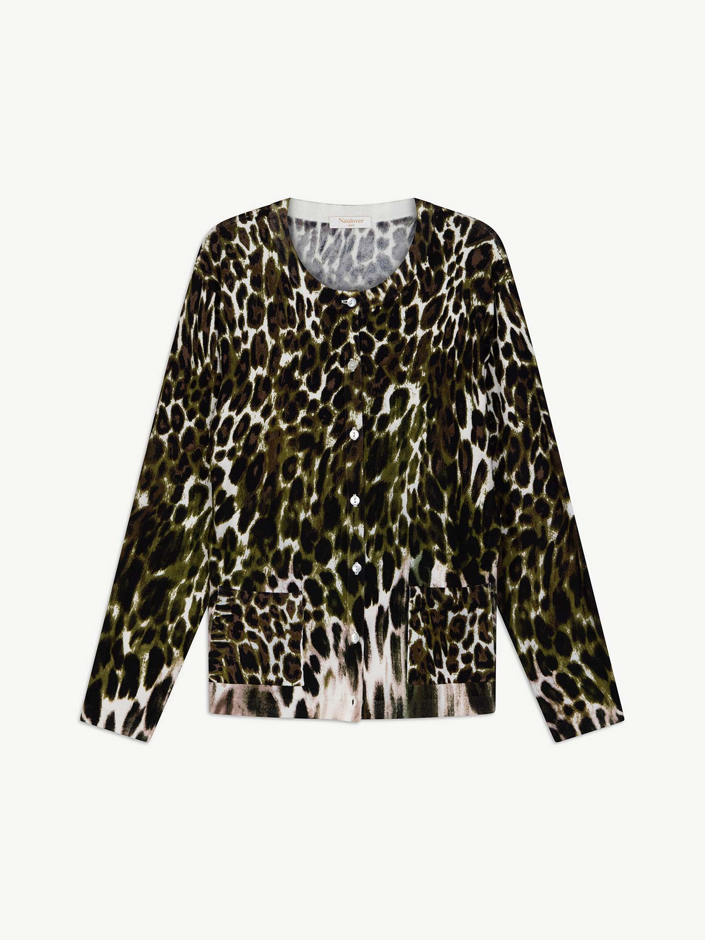 Conjunto de Duas Peças em Malha com Animal Print