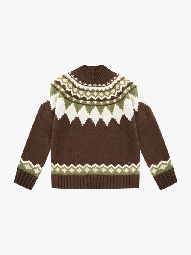 Camisola de Malha com Decote Rente