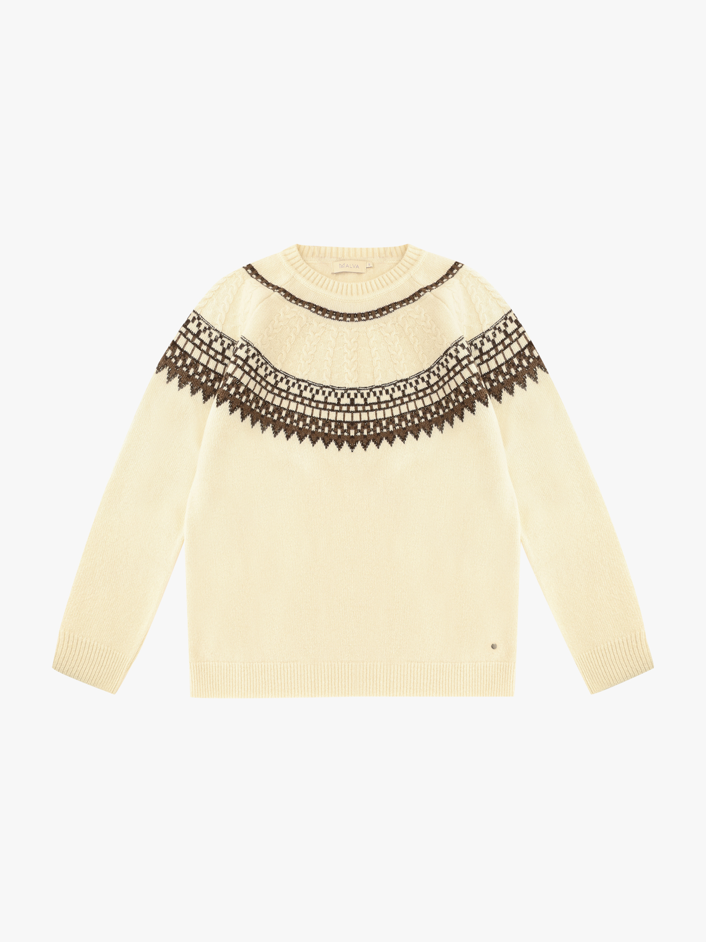 Camisola de Malha com Decote Rente