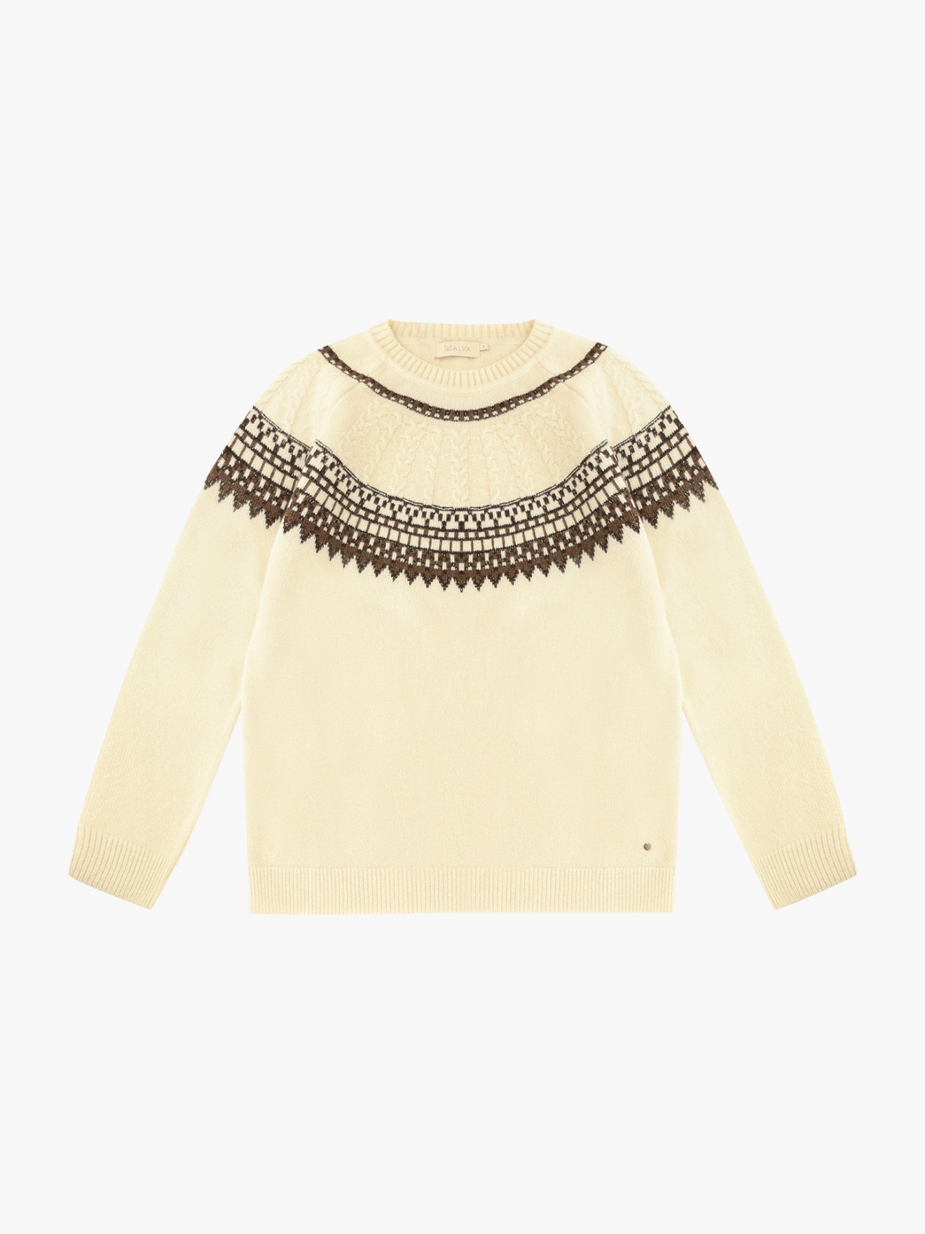 Camisola de Malha com Decote Rente