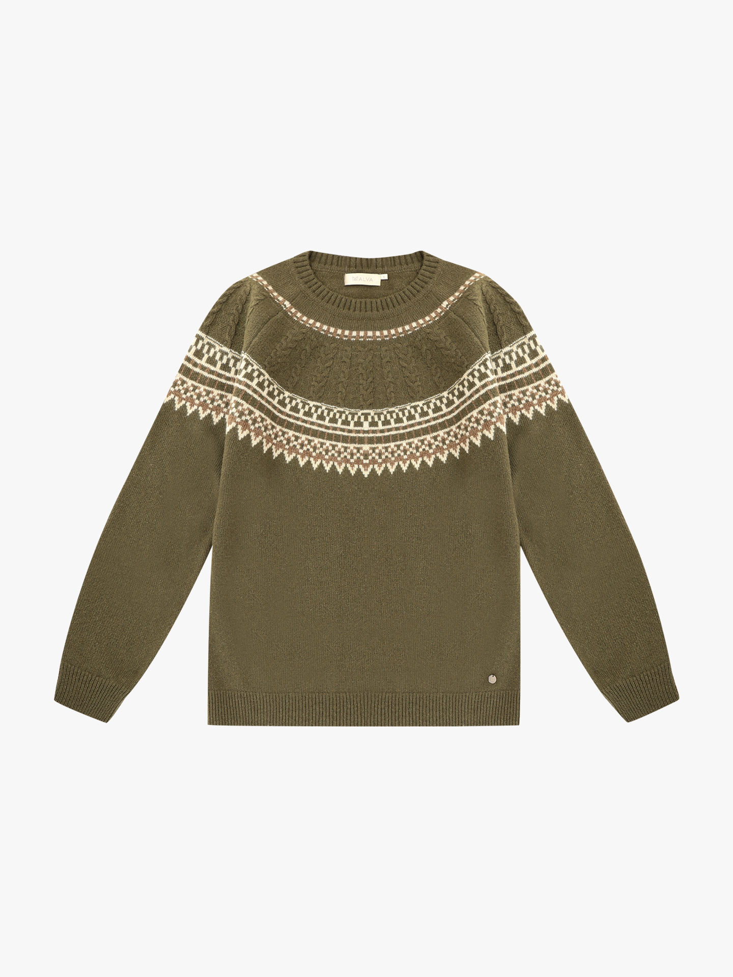 Camisola de Malha com Decote Rente