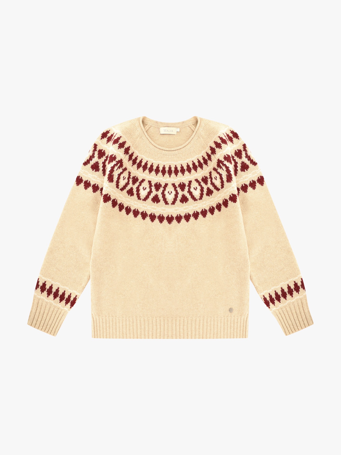 Camisola de Malha com Decote Rente