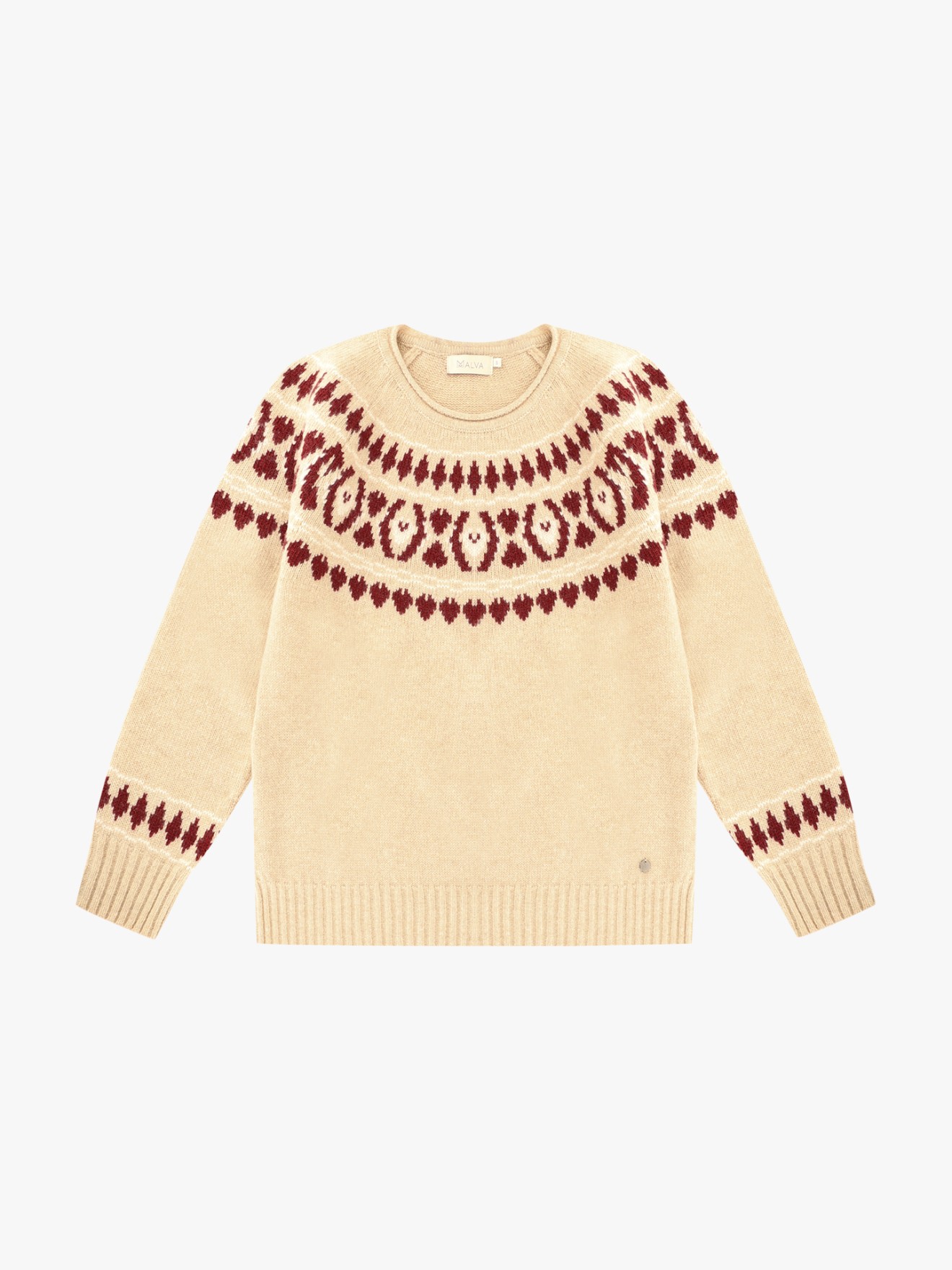 Camisola de Malha com Decote Rente