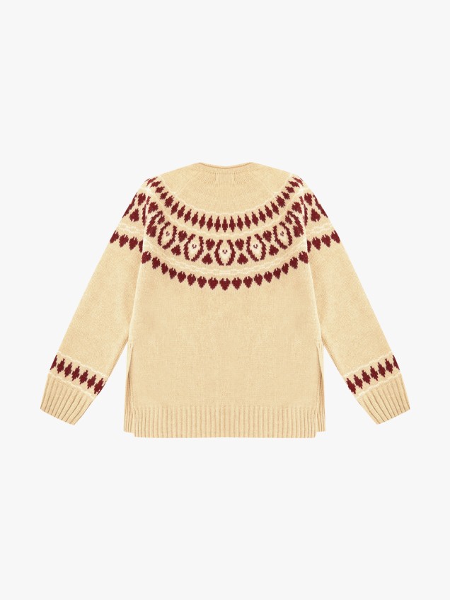 Camisola de Malha com Decote Rente