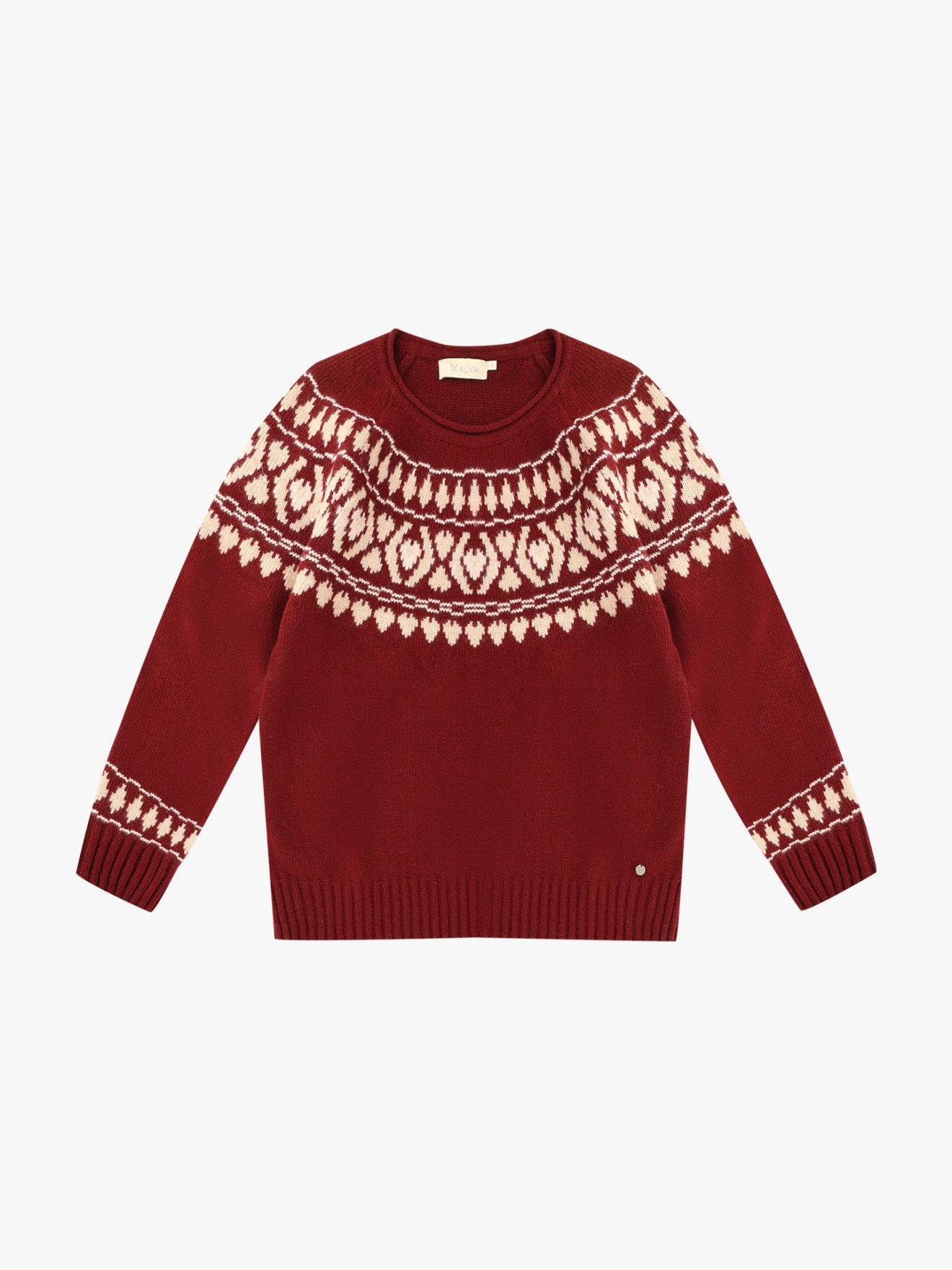 Camisola de Malha com Decote Rente