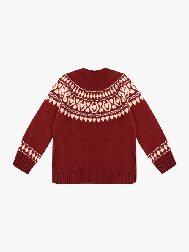 Camisola de Malha com Decote Rente