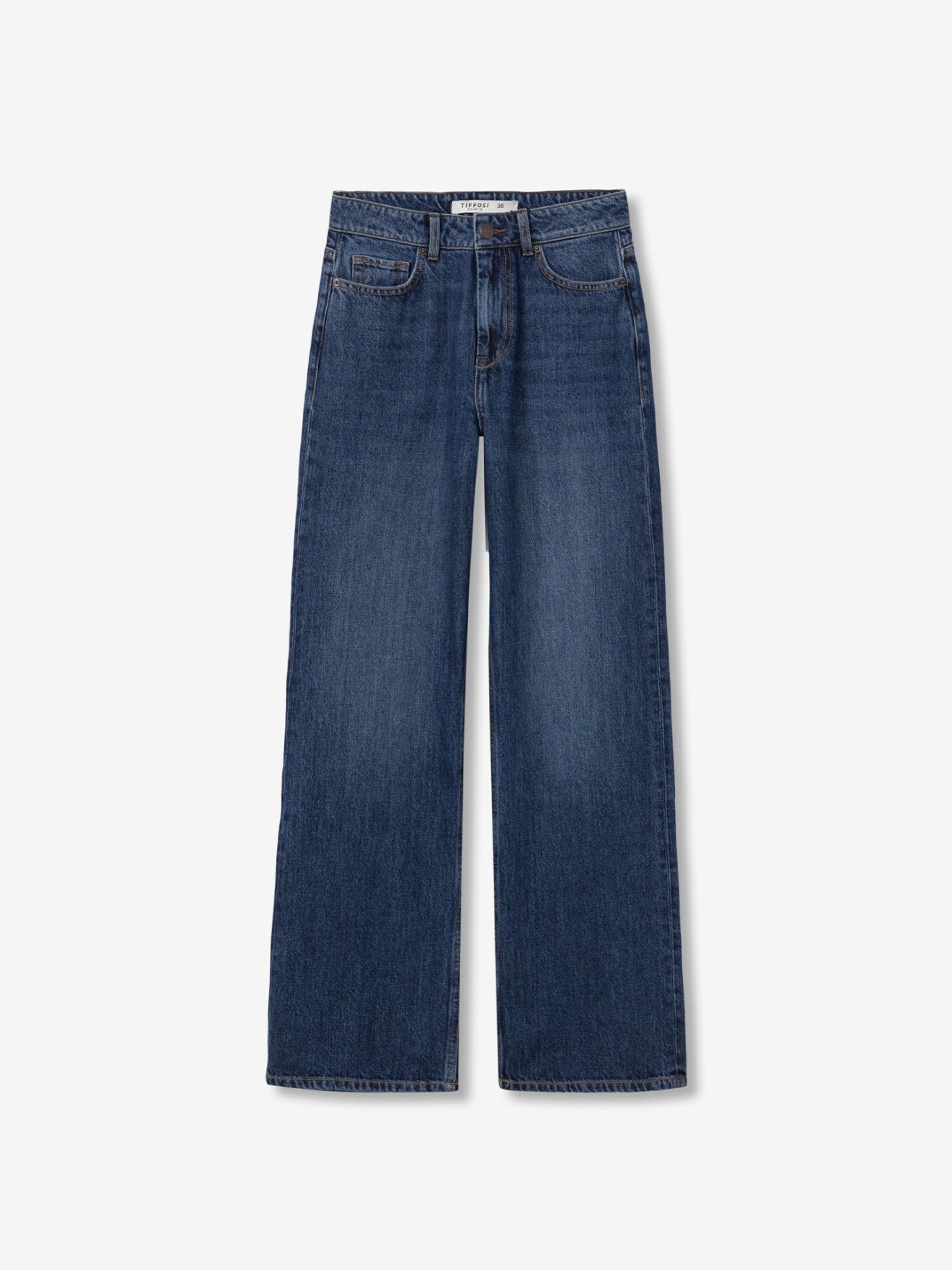 Cal�as de Ganga Wide Leg com Cintura Subida