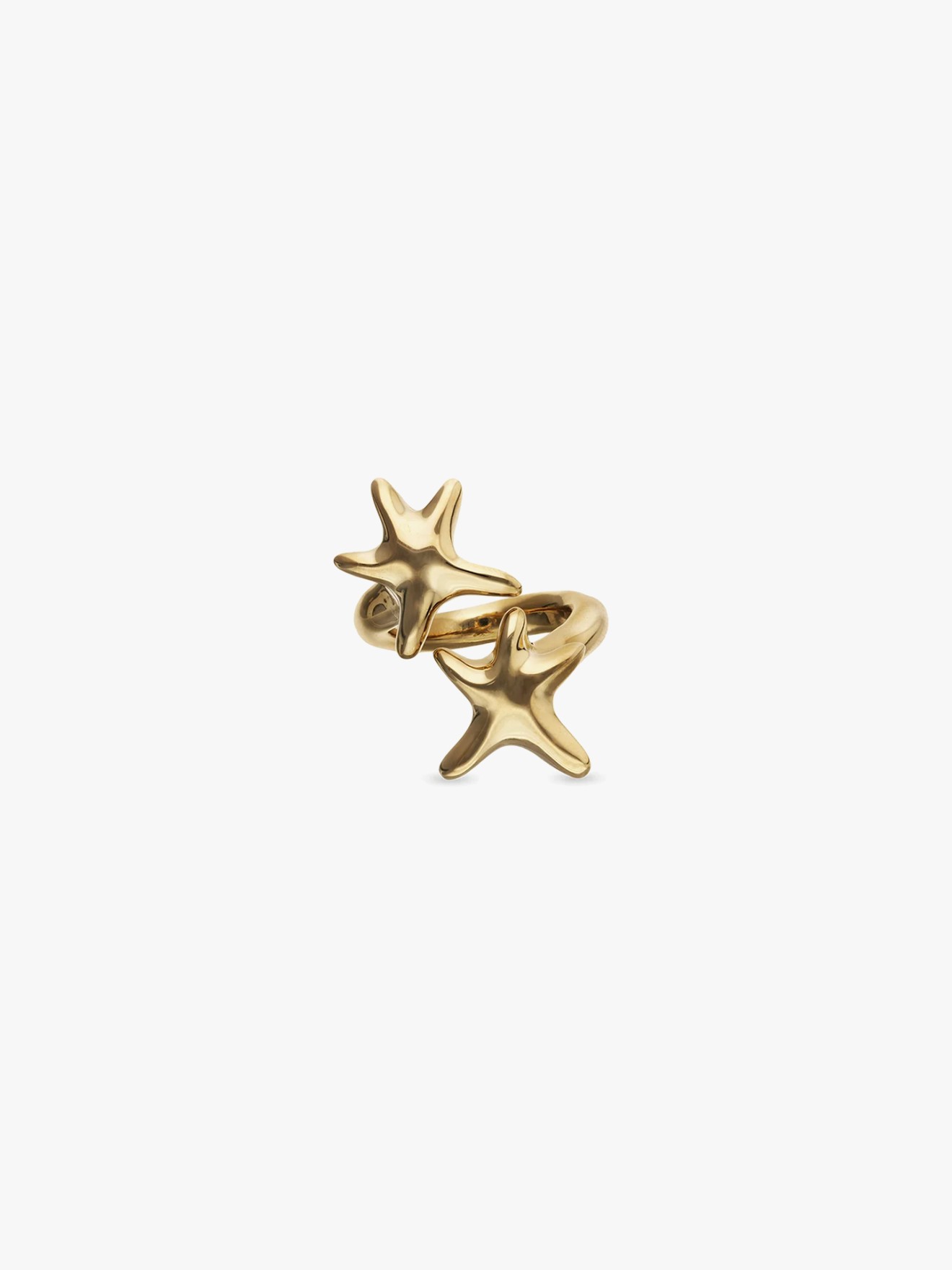 Anel Aberto com Estrelas-do-Mar