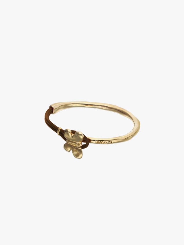 Pulseira com Pele e Ouro