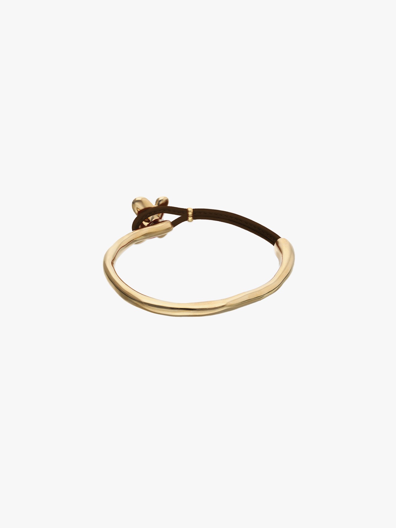 Pulseira com Pele e Ouro