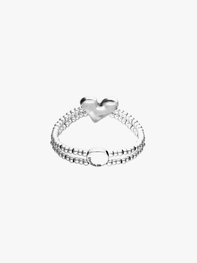Pulseira Elástica Dupla com Prata