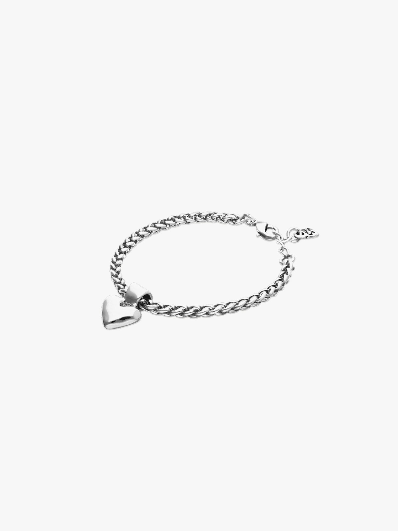 Pulseira de Elos com Pendente com Prata
