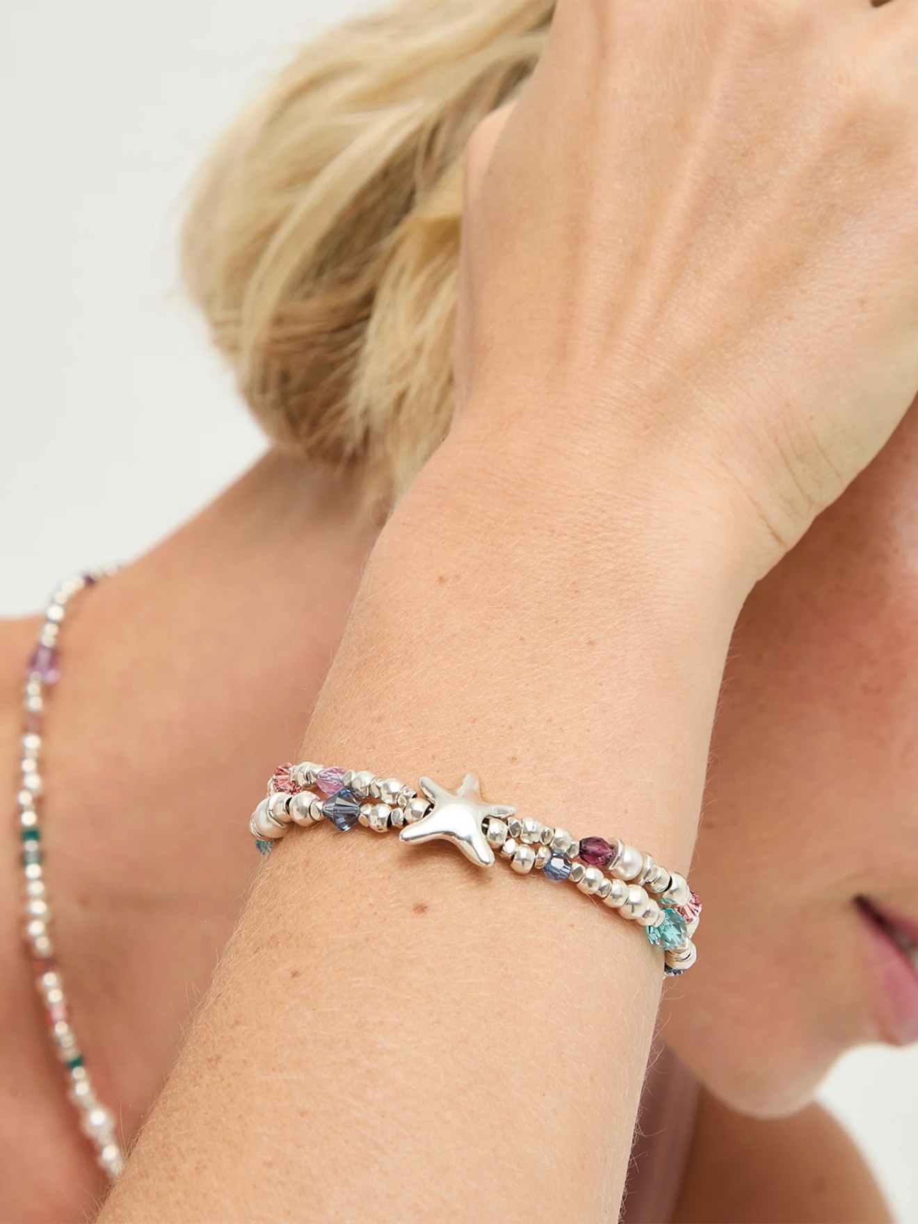 Pulseira Elástica com Prata