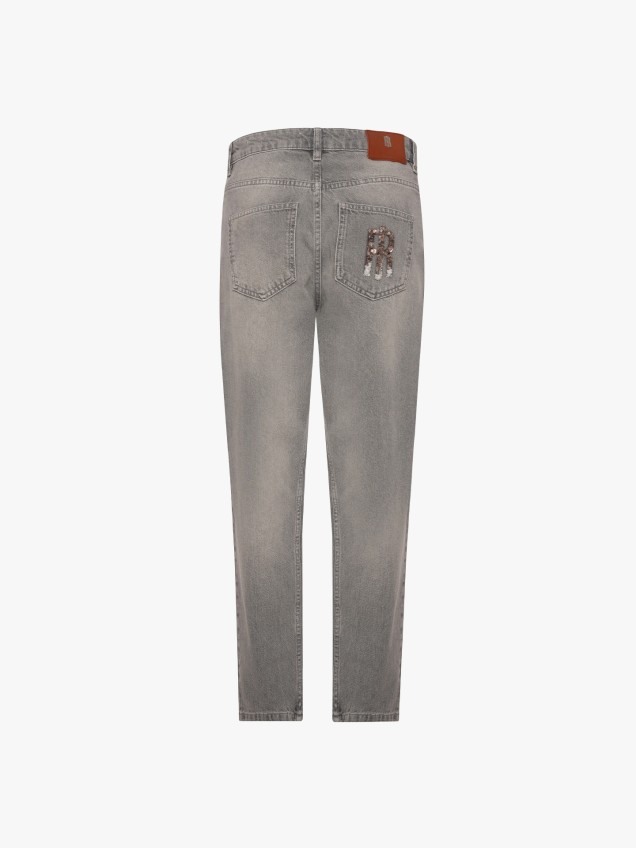 Calças de Ganga Mom Fit