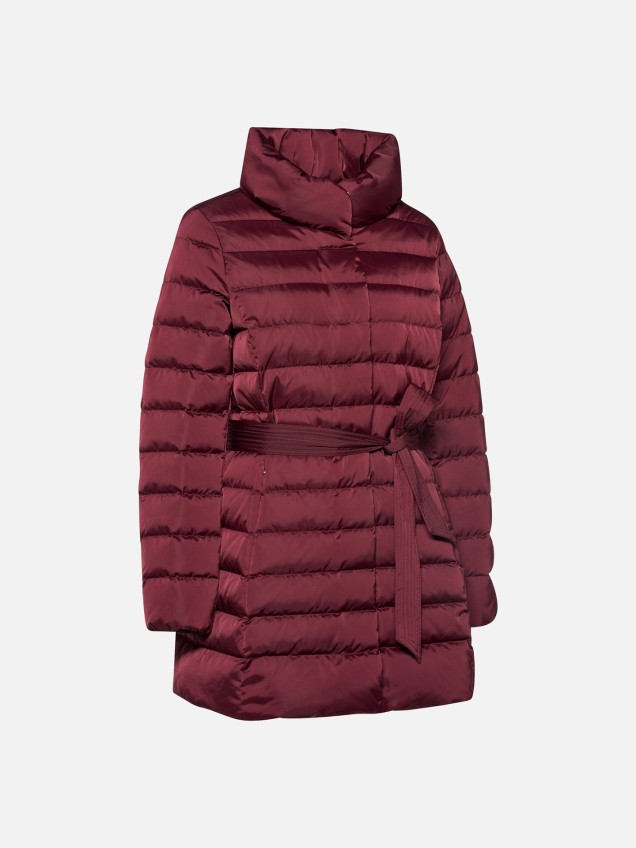 Parka Acolchoada com Cinto