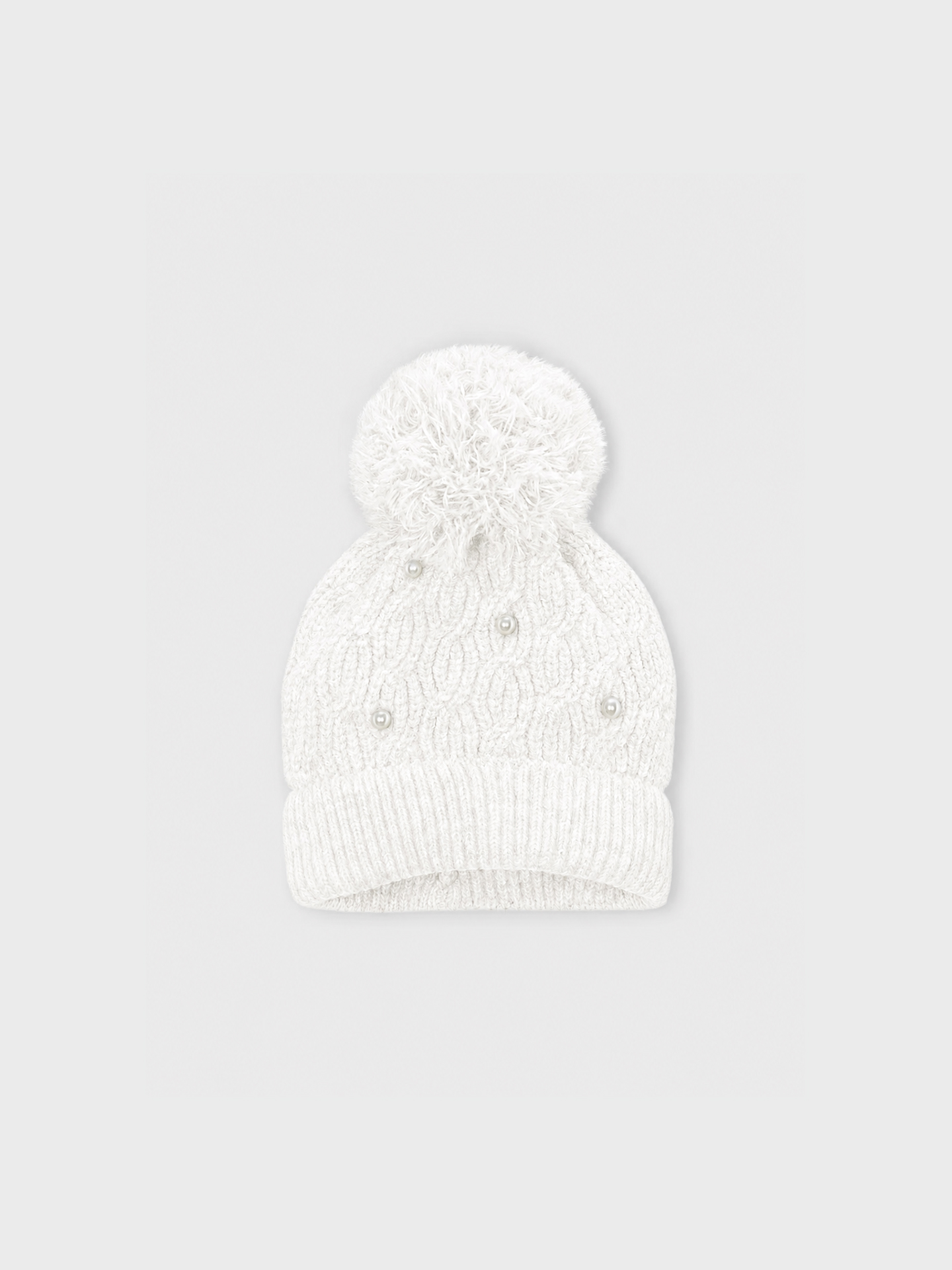 Gorro de Malha com Pérolas