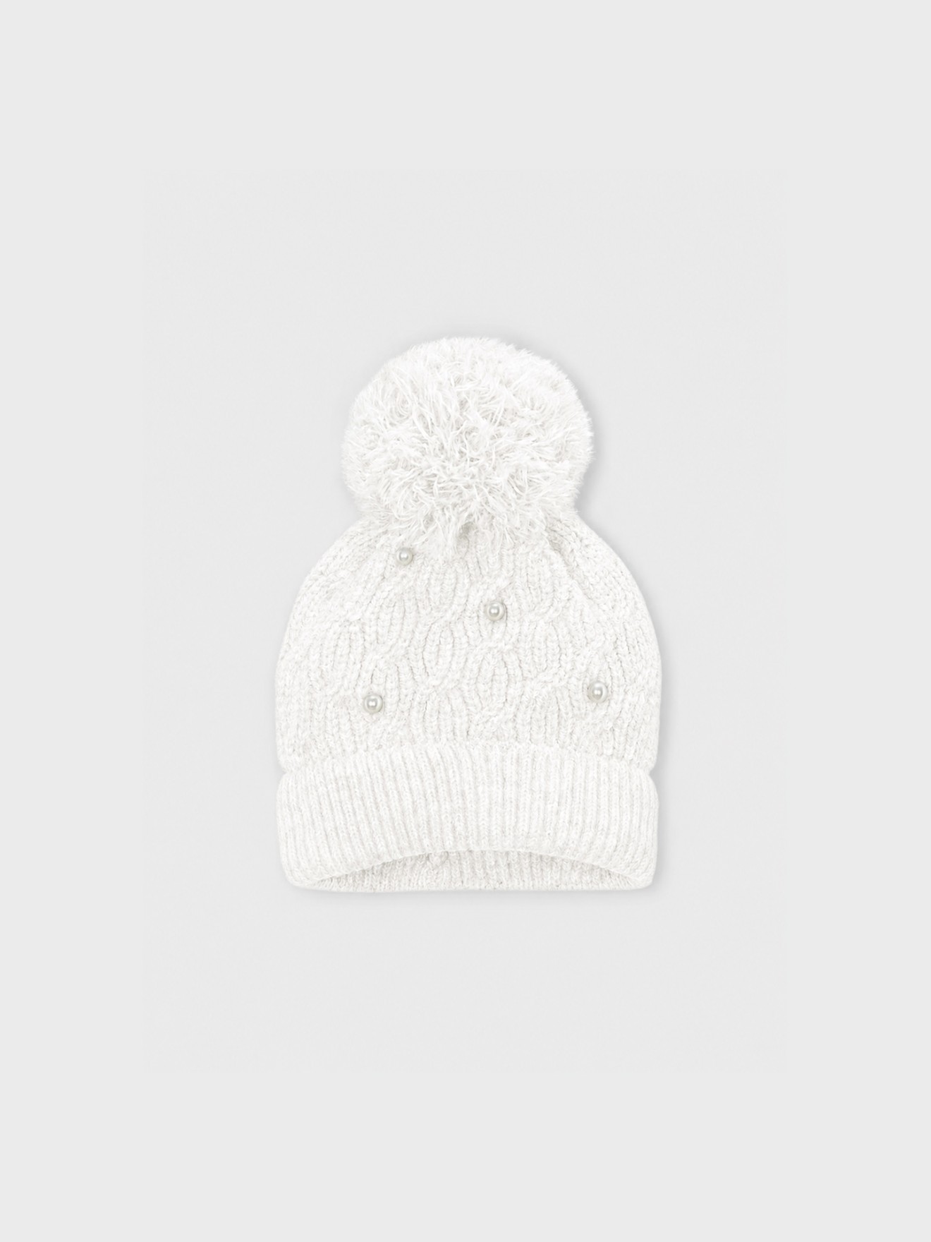 Gorro de Malha com Pérolas