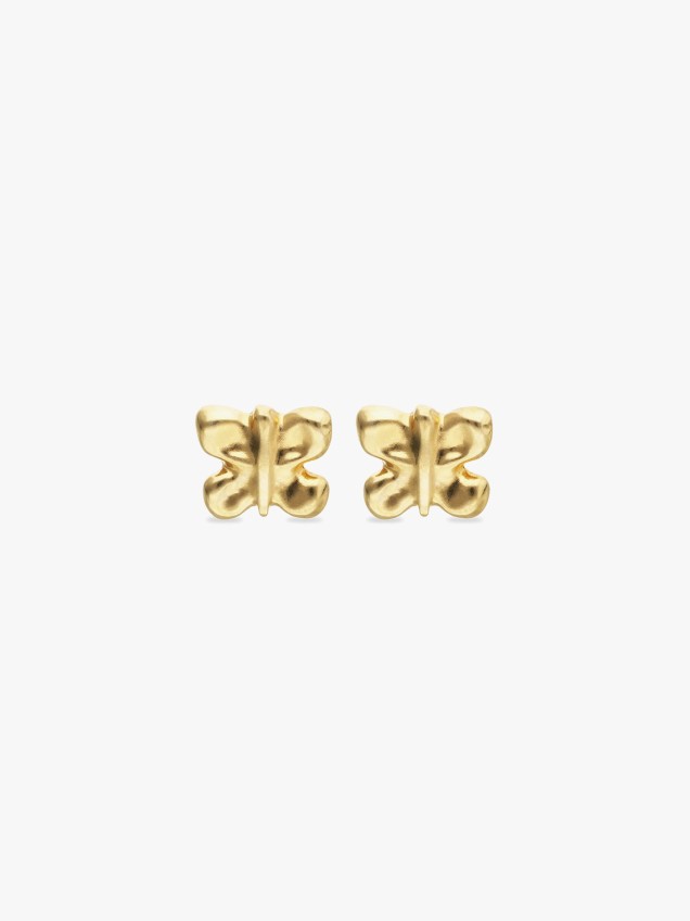 Brincos com Ouro em Forma de Borboleta