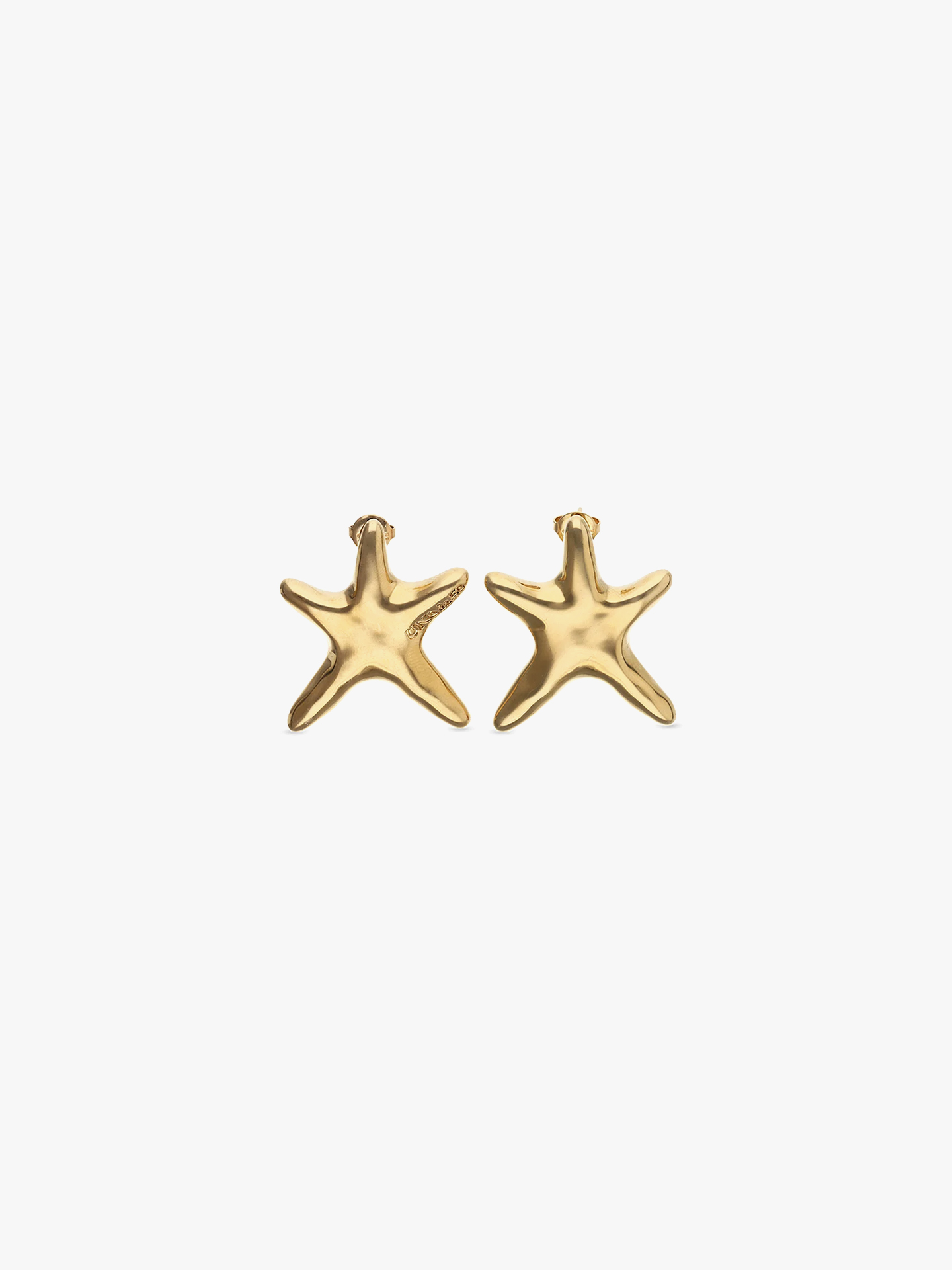Brincos com Ouro em Forma de Estrela-do-Mar