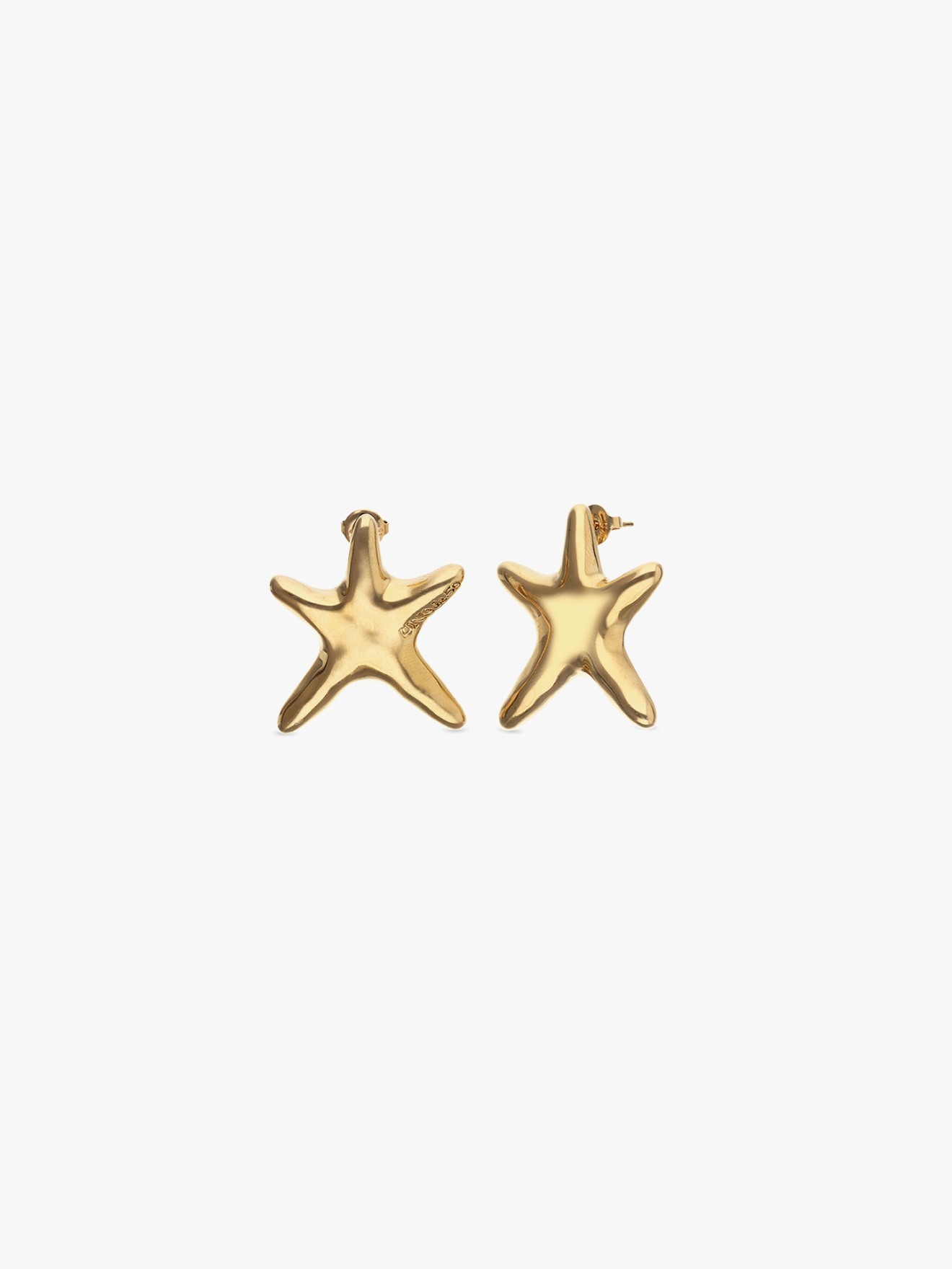 Brincos com Ouro em Forma de Estrela-do-Mar