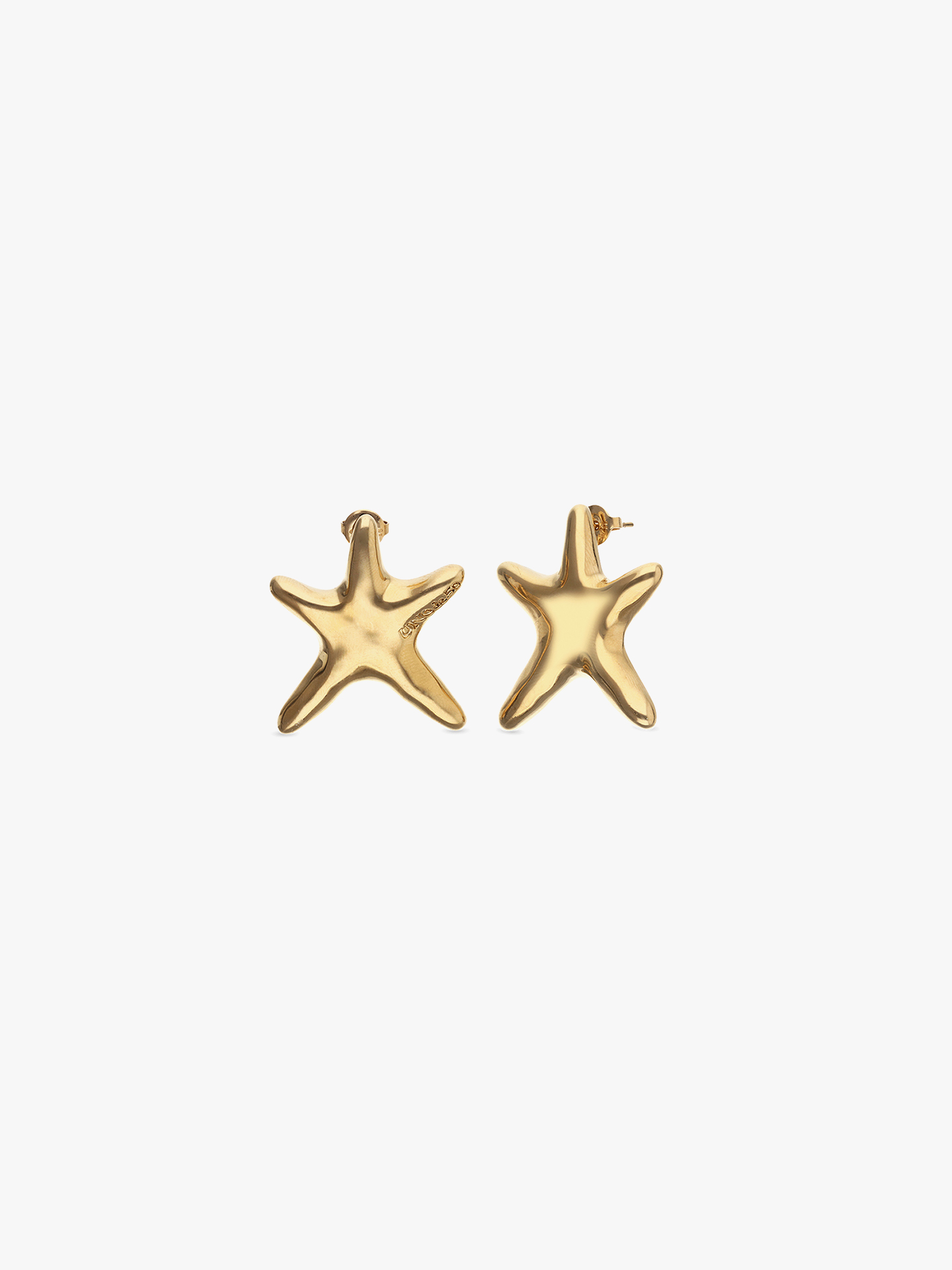 Brincos com Ouro em Forma de Estrela-do-Mar