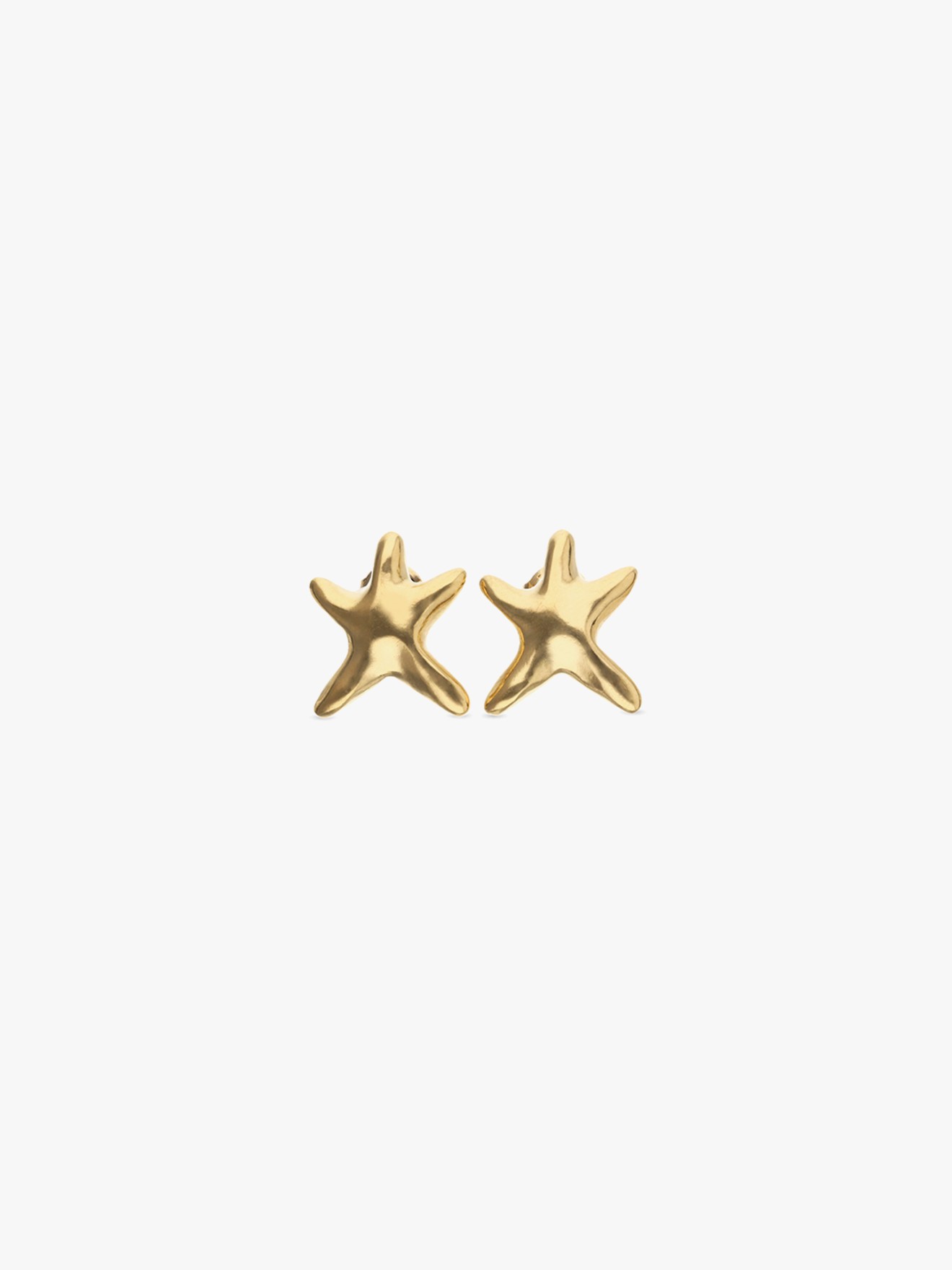 Brincos com Ouro em Forma de Estrela-do-Mar