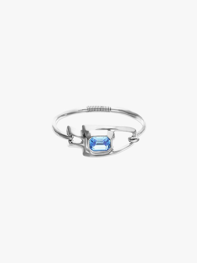 Pulseira com Prata e Cristal