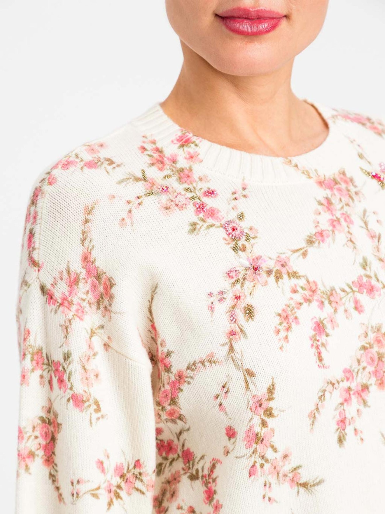 Camisola de Malha com Decote Rente