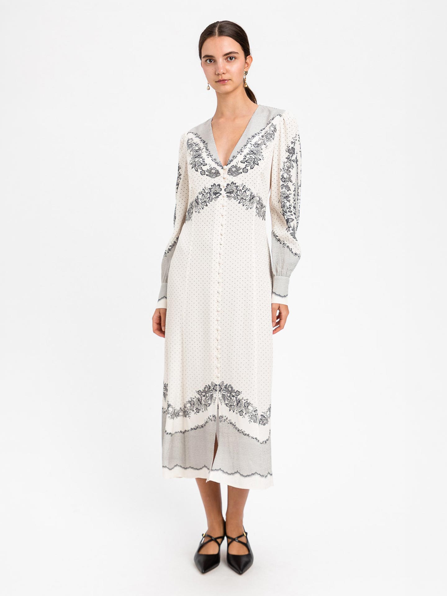 Vestido Midi Estampado