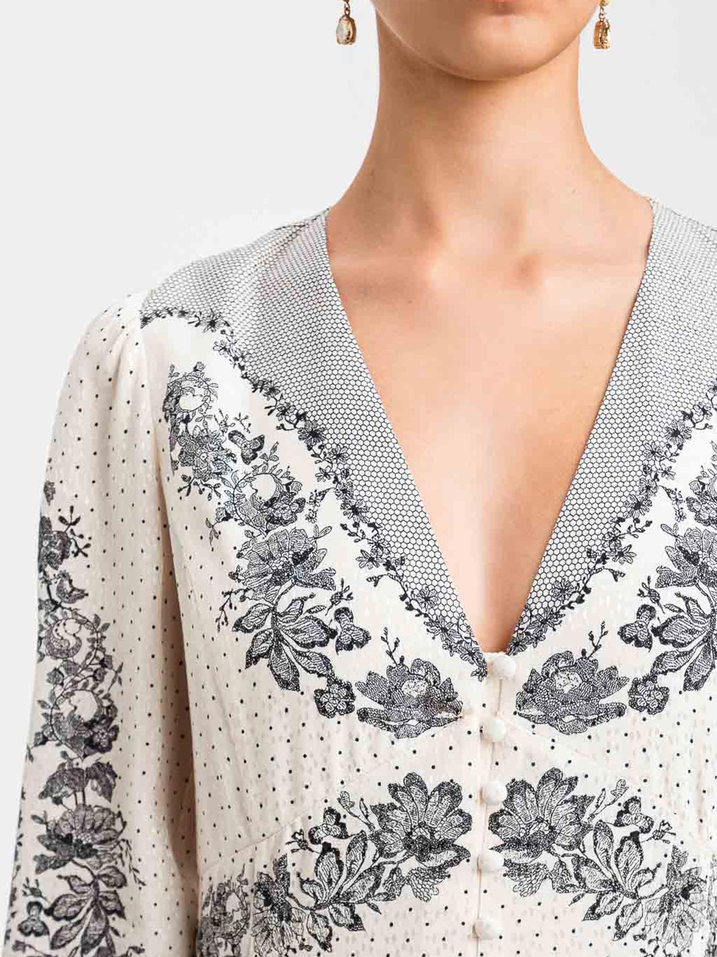 Vestido Midi Estampado