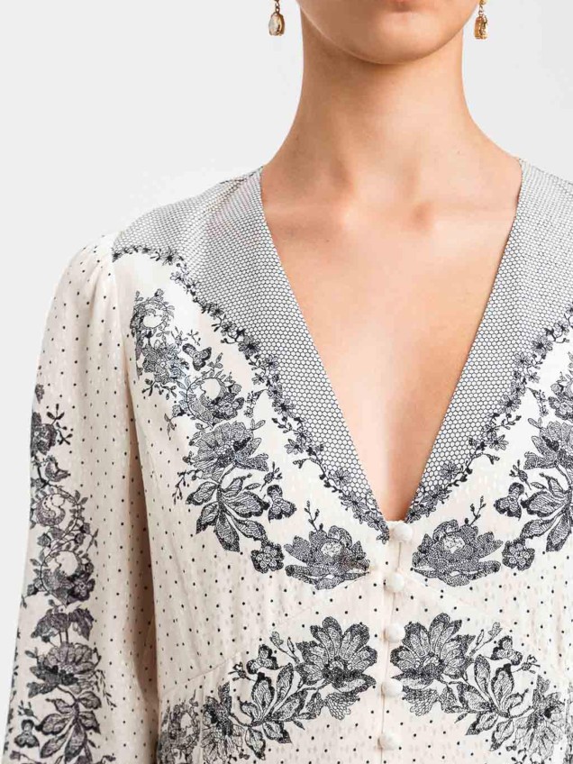 Vestido Midi Estampado