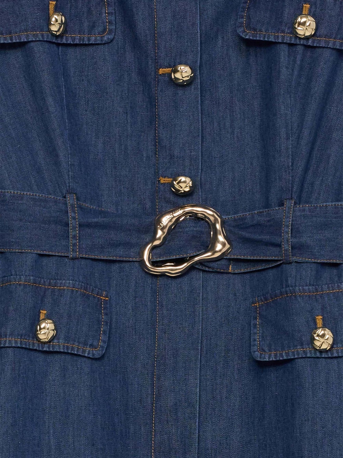 Vestido Midi em Denim