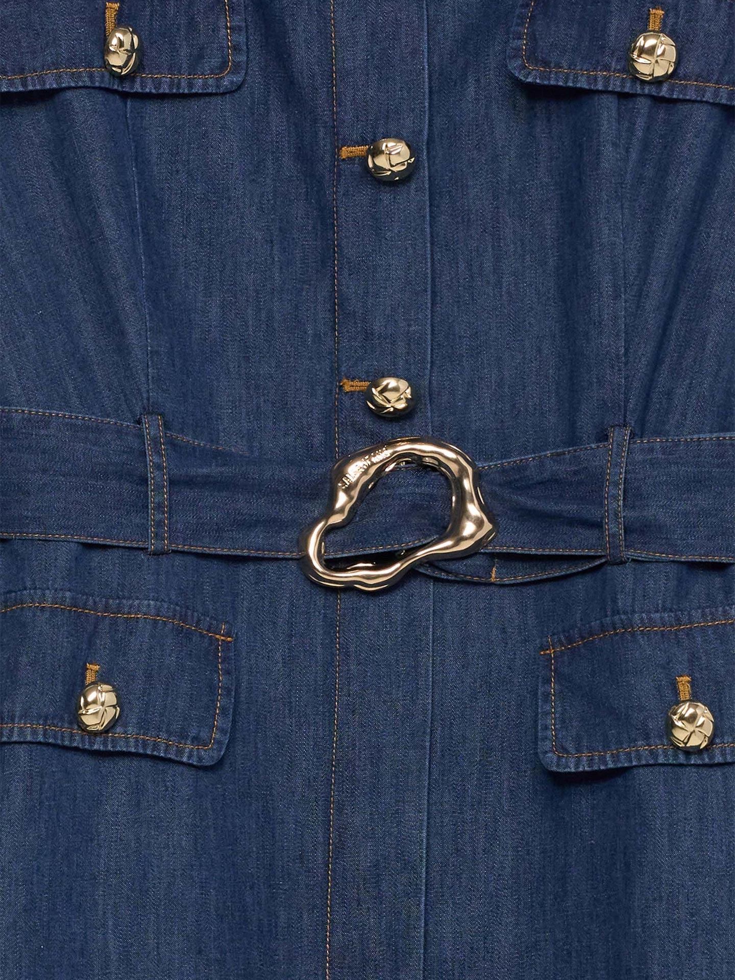 Vestido Midi em Denim