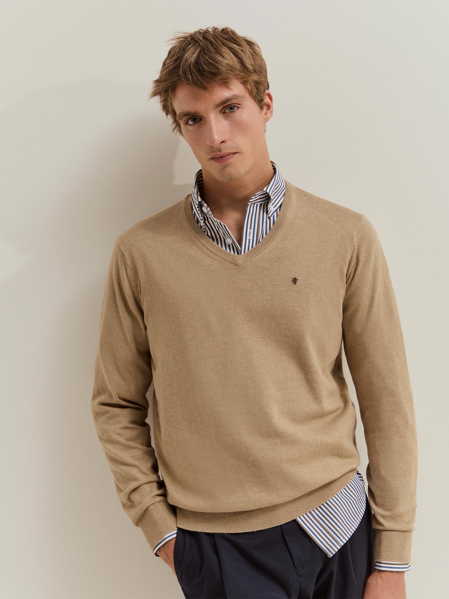 Camisola de Malha com Decote em V