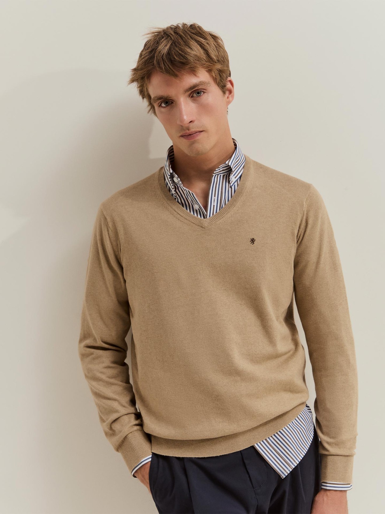 Camisola de Malha com Decote em V