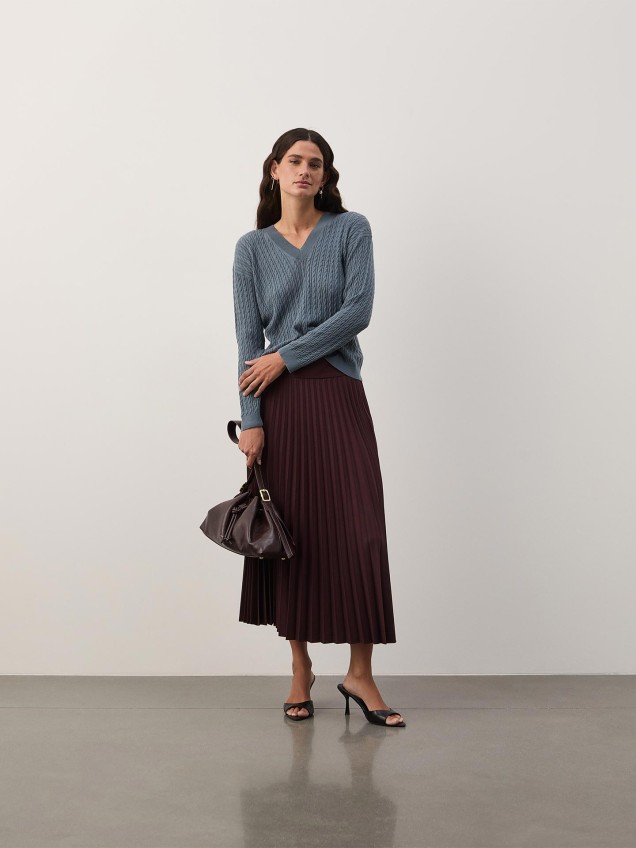 Camisola de Malha Entrançada