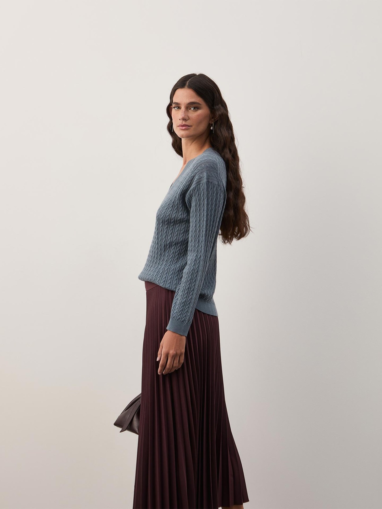 Camisola de Malha Entrançada