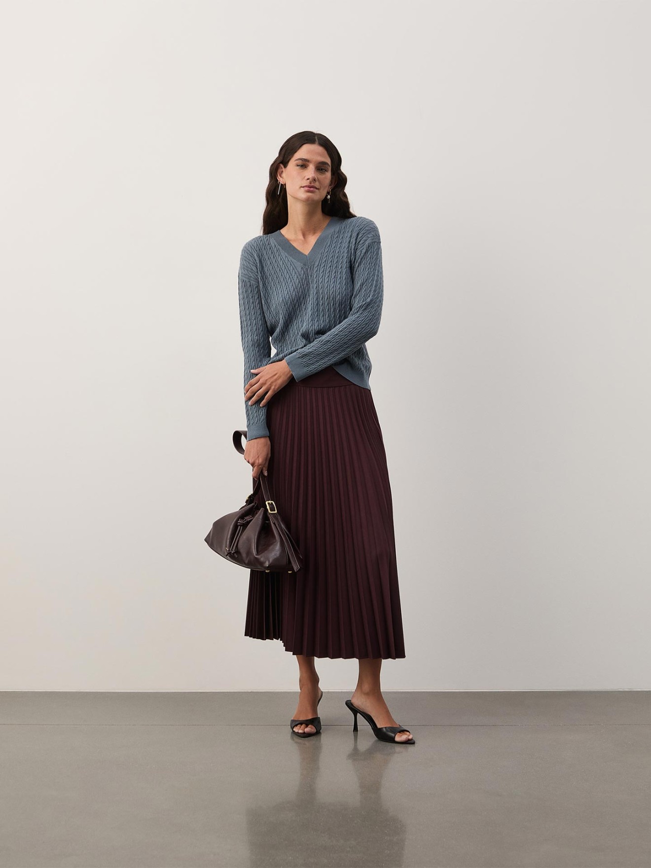 Camisola de Malha Entrançada