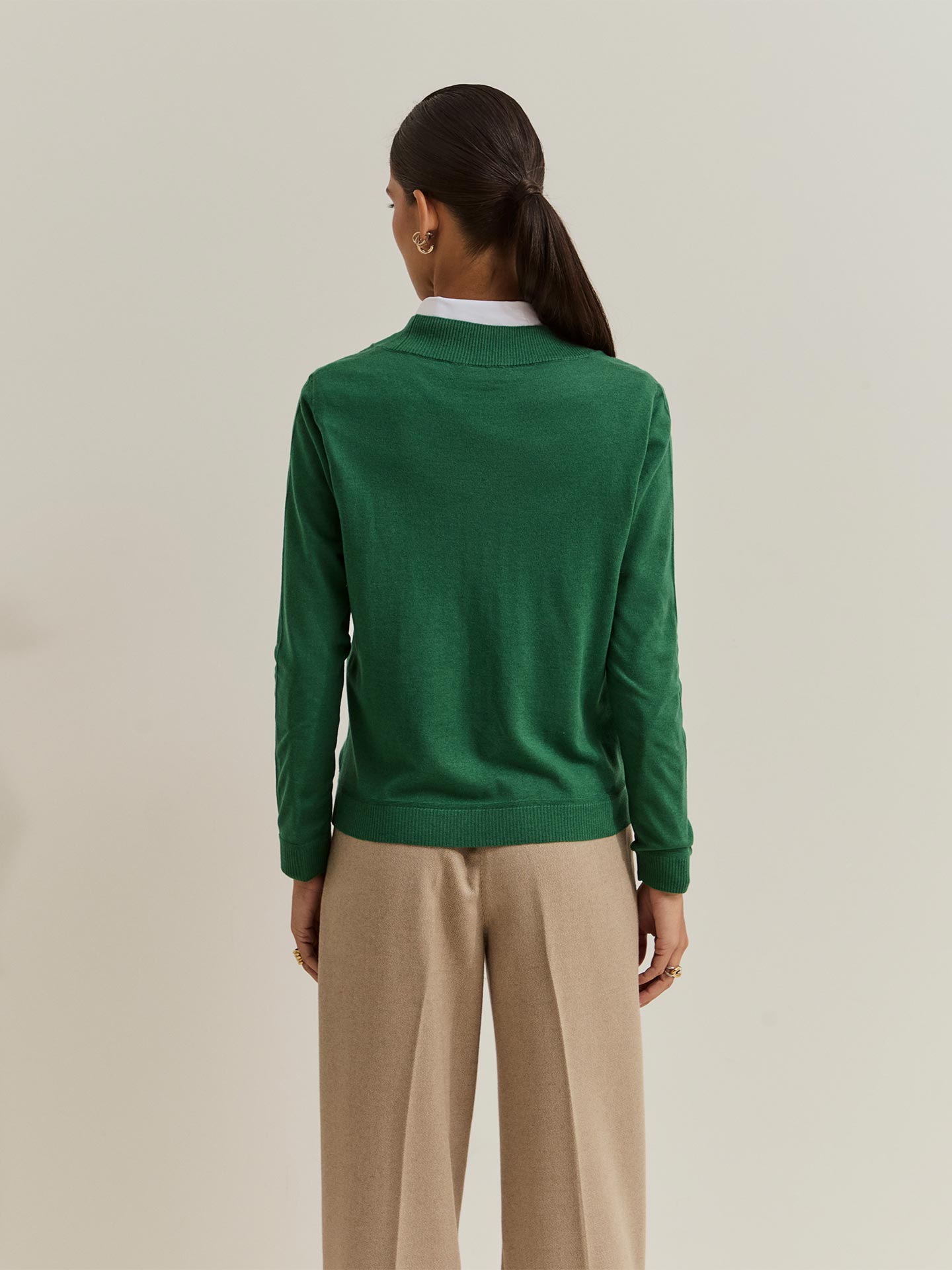 Camisola de Malha com Decote em V